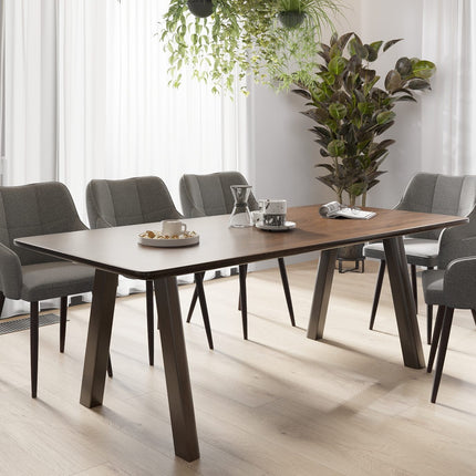 Ancaster Solid Oak Dining Table with Wooden Legs