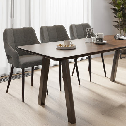 Ancaster Solid Oak Dining Table with Wooden Legs
