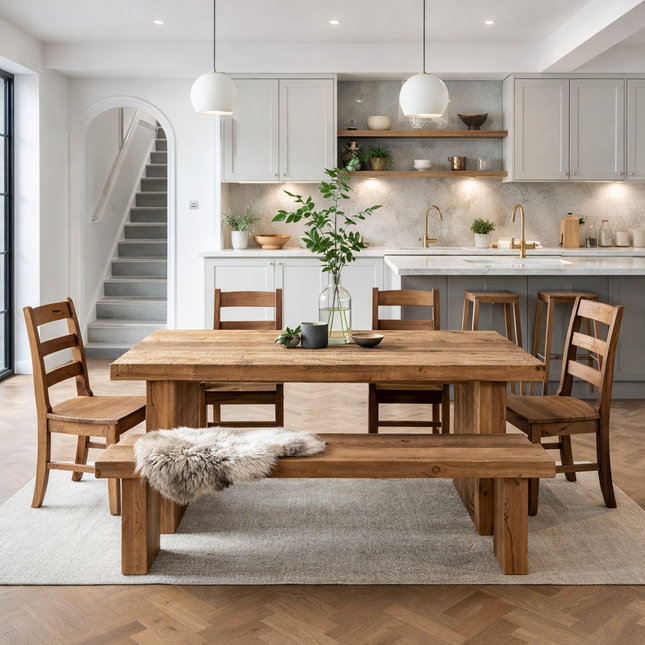 Octon Wooden Dining Armchair Solid Wood