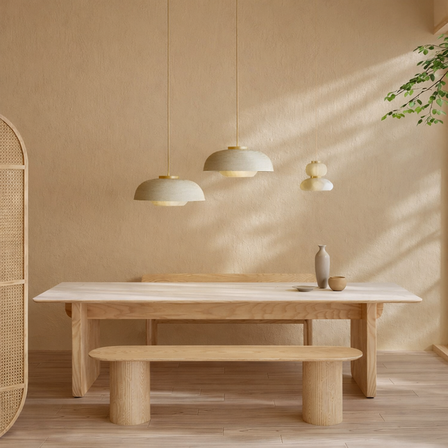 Oak Modern Dining Bench 0104