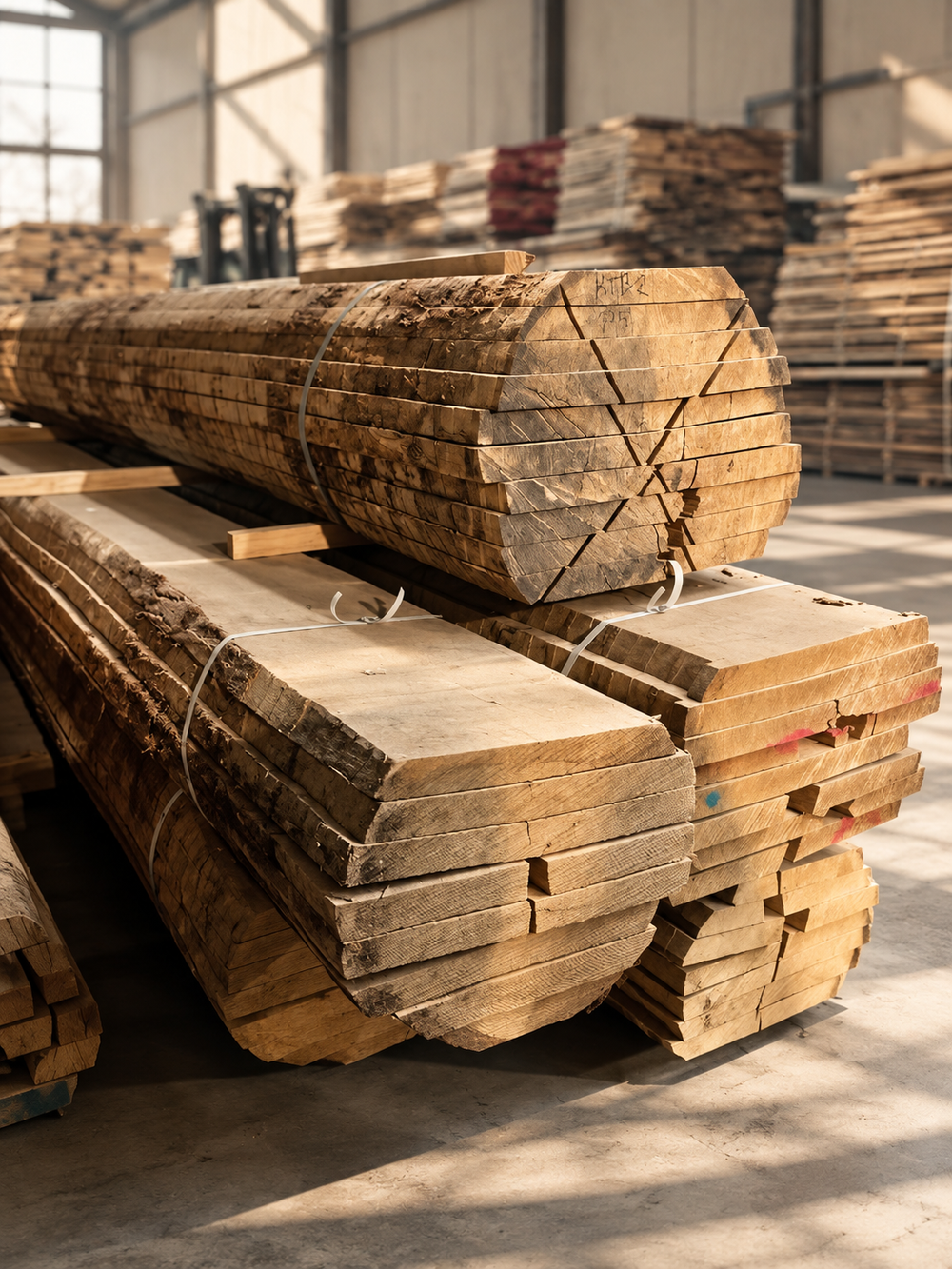 Quality oak timber