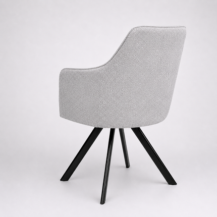 Dinin chair Brando with metal legs