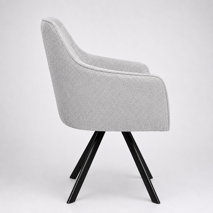 Dinin chair Brando with metal legs