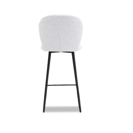 Bar Stools Cleo with black metal base