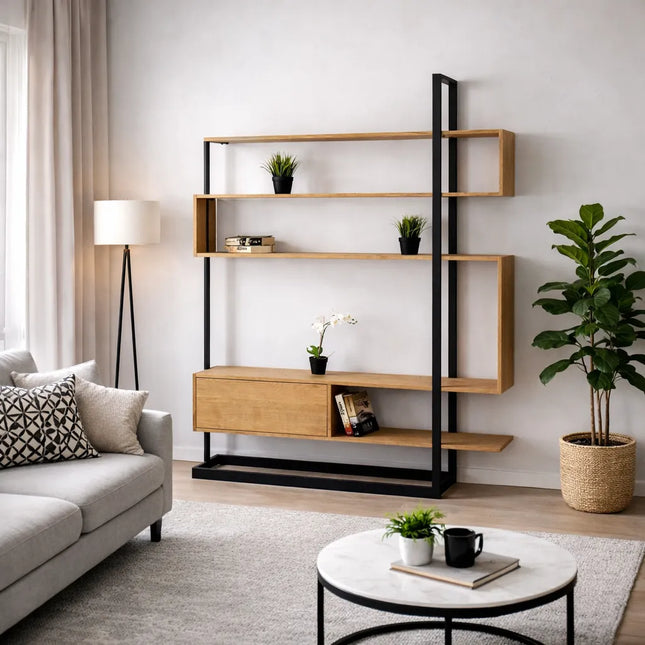 Oak bookcase EMI