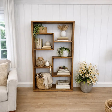Rustic Bookcase Handmade Industrial Style Bookcase Bookshelf Storage Unit Cabinet 1012