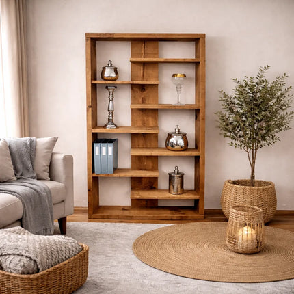 Rustic Bookcase Handmade Industrial Style Bookcase Bookshelf Storage Unit Cabinet 1010