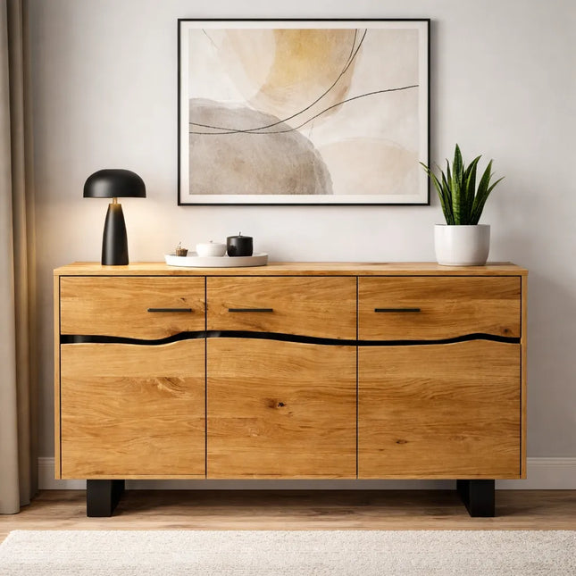 Loft chest of drawers made of solid oak Ofcaster