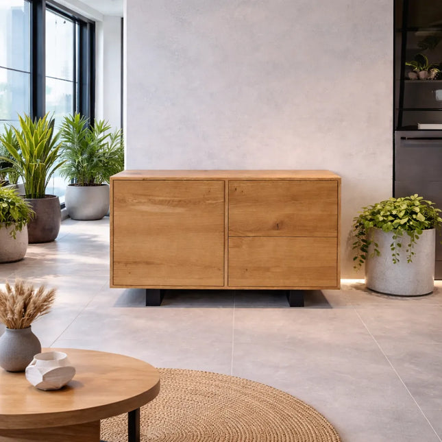 Classic oak loft chest of drawers View
