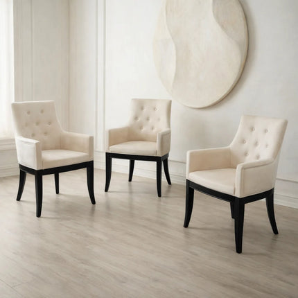 Dining chair Crystal with armrest