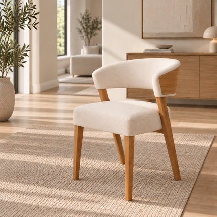 Paraiso Solid Oak Live Edge Dining Set – Table, Bench & 5 Paradiso Chairs