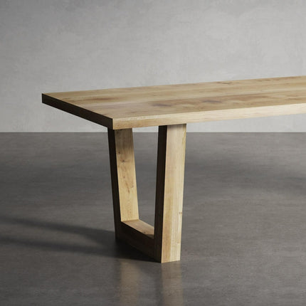 Ranby Solid Oak Dining Table with VF Wooden Legs