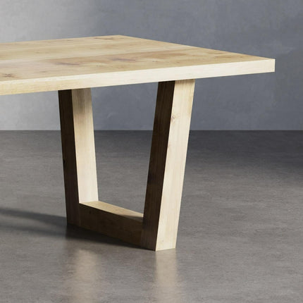 Ranby Solid Oak Dining Table with VF Wooden Legs