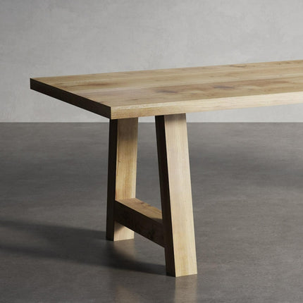 Wootton Solid Oak Dining Table with AF Wooden Legs