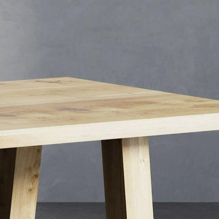 Wootton Solid Oak Dining Table with AF Wooden Legs
