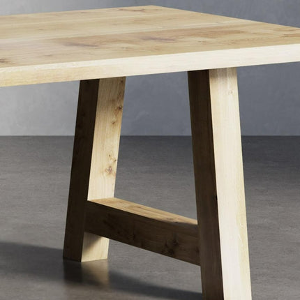 Wootton Solid Oak Dining Table with AF Wooden Legs