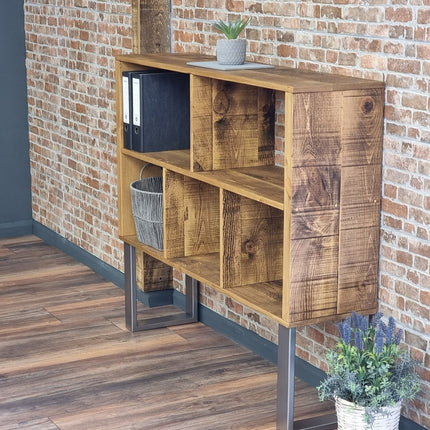 Rustic Bookcase Handmade Industrial Style Bookcase Bookshelf Storage Unit Cabinet Lincoln