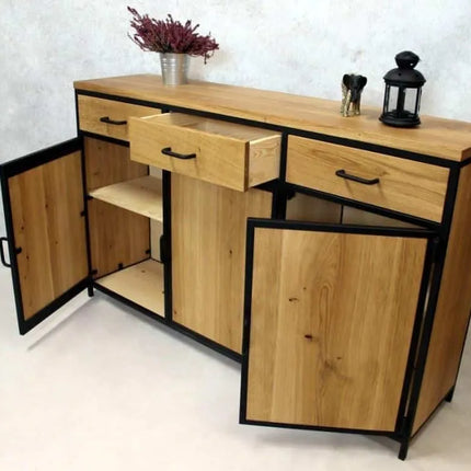 Loft oak chest of drawers with drawers Fulbeck