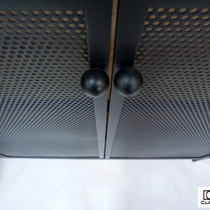 Oak loft-style perforated chest of drawers Cottesmore