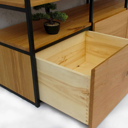Oak loft chest of drawers with drawers Bottesford