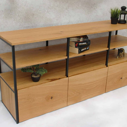 Oak loft chest of drawers with drawers Bottesford