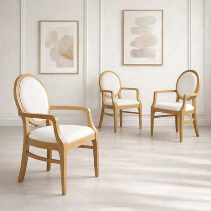 Dining chair Charles with armrest