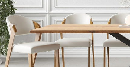 Kelso Solid Oak Dining Table with Steel Base