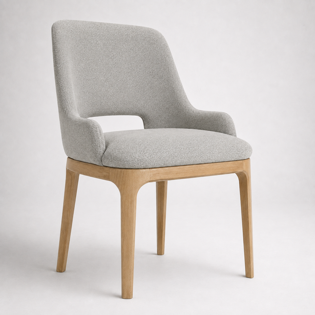 Dining chair Rafael 2 with low armrest