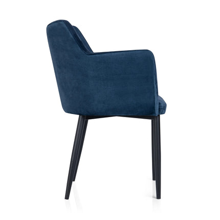 Armchair Rene with metal legs