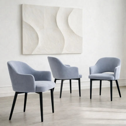 Dining chair Rose with metal legs