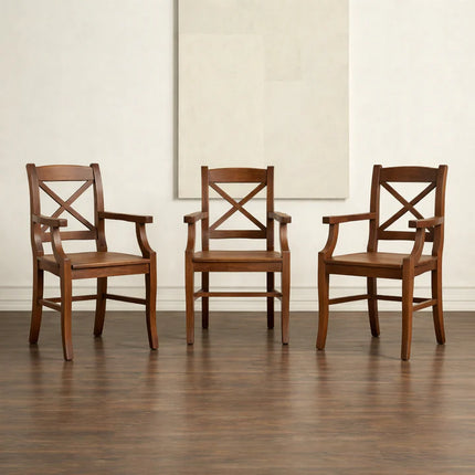 Broxa Wooden Dining Armchair Solid Wood