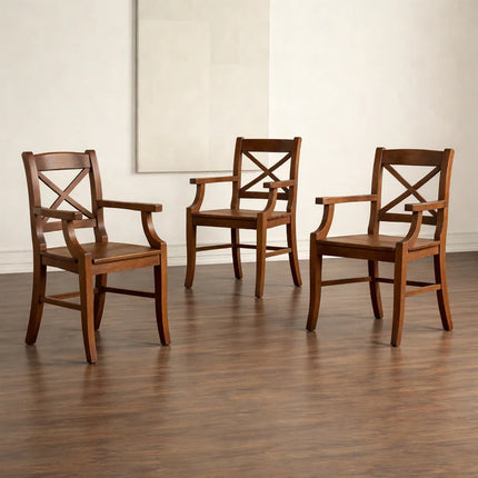 Broxa Wooden Dining Armchair Solid Wood